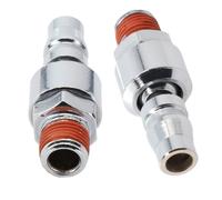 2PCS Quick Connector Compressore d'aria pneumatico a giunto rapido 20PM per connettore d'aria industriale maschio a 360 gradi da 1/4 di pollice