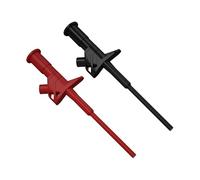 2pcs Quick Test Hook Clip Professionale Grabbers Sonda Alta Tensione Flessibile Prove con 4mm Presa A Banana Clip per Disegni Circuiti Complessi