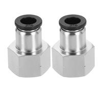 2Pcs Raccordi Push to Connect, per Connettore Pneumatico Dritto 3/8"x1/2" NPT
