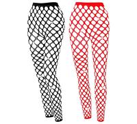 2pcs ragazze collant calze a rete collant a vita alta calze a rete per le donne