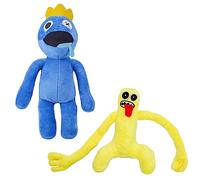 2PCs Rainbow Friends Peluche. Amici Arcobaleno Peluche. Bambola Morbida Rainbow Friends da Regalare a Ragazzi e Ragazze. Blue e Yellow.