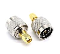 2pcs rame coassiale coassiale RF N maschio a connettore maschio SMA adattatore da SMA a N