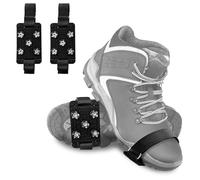 2PCS Ramponi per Scarponi, 5 Denti Ramponi da Ghiaccio Antiscivolo, Tacchetti da Ghiaccio, Ramponcini da Neve, Generale Ramponcini per Winter Outdoor Camminare, Jogging, Arrampicata