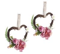 2pcs Rattan Corona decorativa Simulata Simulata Garland Pendant Festival Wall