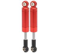 2Pcs RC 72mm Springless Shock Absorber Alloy Damper Absorbs Shocks for SLASH 2WD 1/10 RC Car (Rosso)