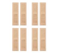 2PCS Realistici Tende In Miniatura Per 1/12 Casa Di Bambola Finestra Con Grani Di Legno Dettaglio Casa Di Bambola Scena Display Accessori Accessori Persiane In Legno