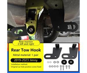 2PCS Rear Left & Right Trailer Hitch per Suzuki Jimny JB64W JB74 2019-2023 S1 H7