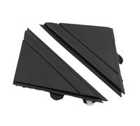 2PCS Rear Mirror Triangle Trim Plate, Matte Black, Fit for FIAT 500 Models 2012-2019, for LH, for RH, Part Numbers: 1SJ85KX7AA, 1SD00KX7AA, Door Mirror Flag Cover Moldings