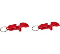 2Pcs Red Apriscatole Multifunzione Portatile Birra Apribottiglie Portachiavi Alluminio Birra Bar Pratico Regalo Strumento Accessorio