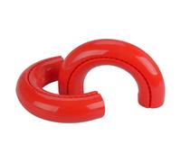 2pcs Red D-Ring Front Tow Hook Cover fit for Ford F150 Expedition Toyota Tundra
