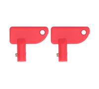 2Pcs Red Kill Switch Spare Key Mini Battery Disconnect Isolator for Boat Marine Car Truck Red, 47 x 43mm