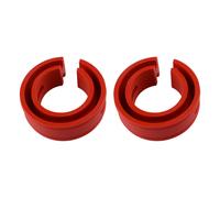 2pcs Red Rubber Car Interior Shock Absorber Coil Spring Power Cushion Buffer