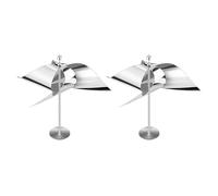 2PCS Reflective Wind Powered Scare Device - Stainless Steel Rotating Reflective Kite | Bird Deterrent for Gardens, Patios & Rooftops