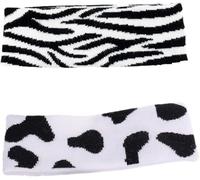 2pcs Retro Zebra-stripe Headbands for Women, Fashion Cloth Hair Accessories Flexible Design and Fine Workmanship, for Taking Great Photos at Home Professional process