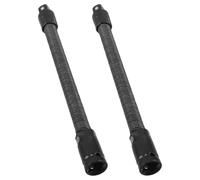 2Pcs Reusable Black Steel Flexible Socket Extension Bars Bendable Wrench Rods