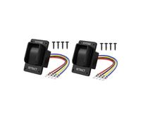 2pcs Reverse Polarity Switch 12v Dpdt Momentary 3 Position Rocker Switch Ip67 Waterproof Marine On