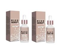 2PCS Rice Exfoliating Serum for Face - Gentle Peel & Brightening Essence, Deep Cleanse, Vegan Formula for all Skin