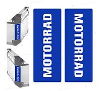 2pcs RIFRANGENTI ADESIVI compatibile con GIVI Monokey Trekker Outback Bauletto Alluminio TOP CASE 37 42 48 L (blu)