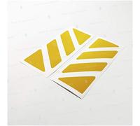 2pcs RIFRANGENTI ADESIVI compatibile con GIVI Monokey Trekker Outback Bauletto Alluminio TOP CASE 37 42 48 L (Giallo)