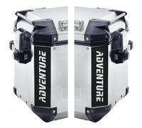 2pcs RIFRANGENTI ADESIVI compatibili con Valigie Laterali GIVI TREKKER OUTBACK 48 37 ltr Motorrad R 1150 1200 1250 GS F 650 700 800 GS R1200R S1000XR R1200RT (Nero)
