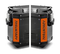 2pcs RIFRANGENTI ADESIVI compatibili con Valigie Laterali GIVI TREKKER OUTBACK 48 37 ltr Motorrad R 1150 1200 1250 GS F 650 700 800 GS R1200R S1000XR R1200RT (Arancione)
