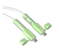 2Pcs Riutilizzabile Silicone Cable Protector Protezione Cavo di Ricarica Risparmio Antipolvere di Stoccaggio Protettivo Per Telefono Adattatore di Ricarica Silicone Protezione Cavo Dati