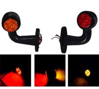 2pcs Rosso Arancio Led-Type Indicatore Laterale Posizione 12V Luci Fari Camion