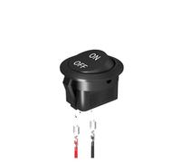 2PCS Rotondo KCD1 Interruttore a bilanciere 12V ON Off MINI Interruttore a levetta 2 Pin SPST 10A/125V 20MM con filo