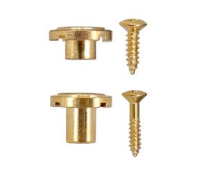 2pcs Rotondo Scanalato String Fermo Guida Albero Sostituzione Vintage String Alberi Stringhe Fermo Facile Da Installare Vintage String Trees Strings Fermo Con Vite di Montaggio