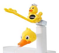 2PCS Rubinetto Bambini Faucet,Extender Rubinetto per Bambini,Faucet Extender for Kids Babies Bambini,Rubinetto Extender per Bambini-Piccola forma di anatra gialla - regolabile