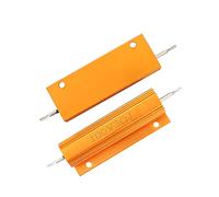 2pcs RX24 100W Alluminio Power Metal Shell Case Resistenza a filo avvolto, resistenza al carico Accessori specializzati