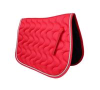 2PCS Saddle Pad For Horses Non Slip Polyester Comfortable Riding Blanket Equestrian Protection And Accessories per Ogni Cavaliere(Red)