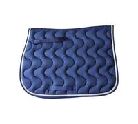 2PCS Saddle Pad For Horses Non Slip Polyester Comfortable Riding Blanket Equestrian Protection And Accessories per Ogni Cavaliere(Blue)