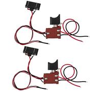 2pcs Saw Switch Speed Control Trigger Switch with Light, Stepless Speed Regulation for Lithium Electric Saber Saw and Reciprocating Saw, 7.2V-24V DC, ABS Body
