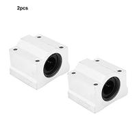 2Pcs SC16UU Linear Ball Bearing Aluminum Alloy Slide Block,ID16mm Closed Linear Motion Ball Bearings for CNC,3D Printer