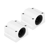2pcs SC20UU 20mm CNC Linear Motion Cuscinetto a Sfere Blocchetto di Scorrimento Boccola Cuscinetti Cursori Foro Carrello 50mm Lunghezza per Attrezzature Ad Alta Precisione Mute Ad