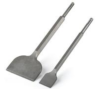 2PCS Scalpelli SDS Plus Scalpello per Rimozione Colla Piastrelle Scalpello SDS Max Manico Rotondo Scalpelli Pneumatico per Rimuovere Piastrelle per Pavimenti,Cemento,Ceramica, Muratura