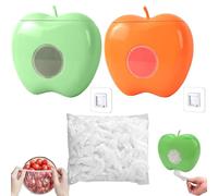2pcs Scatola Pellicola Trasparente,100 Pezzi Sacchetti Alimenti,Scatola Portaoggetti Pellicola Trasparente,Scatola Portaoggetti Sacchetti Freschi,Dispenser Sacchetti Salvafreschezza