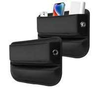 2PCS Scatola Portaoggetti per Seggiolino Auto, Scatola Portaoggetti Riempimento Del Sedile, Portaoggetti Auto Sedile, Tasca Della Console Del Sedile Anteriore per Riporre I Sedili Laterali, Cellulari