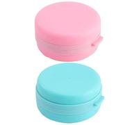 2pcs Scilicone Scrubber Dual Function Porta di sapone per il corpo in silicone morbido con setole delica