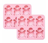 2Pcs Sea Turtle Ice Cube Tray,Silicone Mold Making,Fun Shapes Silicone Mold Making Kit for Candy Chocolate,Cake,Dessert,Candy