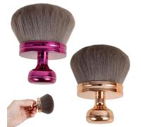 2pcs Self Tan Back Applicator Set Multiuso Portatile Grande Corpo Pennello Trucco Professionale Ovale Viso Gamba Pennello Trucco per Beginne