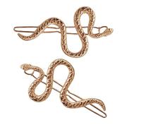 2pcs Serpente Stili Fermagli Per Capelli Colore Oro/Argento Animale Forcine Per Capelli Gotico Punk Metallo Forma Animale Accessori