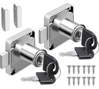 2PCS Serratura a Camma 22 Mm, Serratura Cassetto Scrivania, Serratura per Armadi