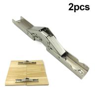 2Pcs / Set 90 Gradi Autobloccante Pieghevole Cerniere Staffe Molla Perno