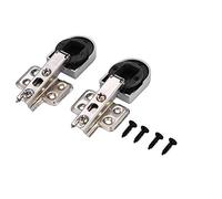 2Pcs/Set Cerniere per porte in vetro Installazione facile Cerniere ammortizzanti per ammortizzatori Cerniere in lamiera di acciaio laminata a freddo Armadio Armadio Porta mobili Armadio piegato ad ang
