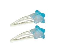 2pcs/Set Jelly Texture Clip per Capelli Per Ragazze Calde Paillettes Stella Forma Capelli Barrettes Ponytail Clip Per Ragazze Adolescenti
