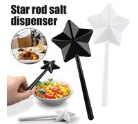 2Pcs/set Magical Salt & Pepper Stick Salt Spreader Star Shape Pepper Seasoning Magic Stick Christmas Kitchen Accessories