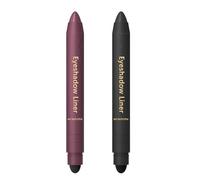 2Pcs Shadow Liner 2 in 1 Eyeliner Eyeshadow, 2-in-1 Liner and Shadow, Waterproof Eye Shadow Pen, Smooth and Easy to Color (2Pcs C)