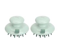 2pcs Shampoo Spazzola Silicone Cuoio Capelluto Massaggiatore Shampoo Spazzola Scrubber Testa Manuale Scrubber Lavaggio Strumento di Cura dei Capelli